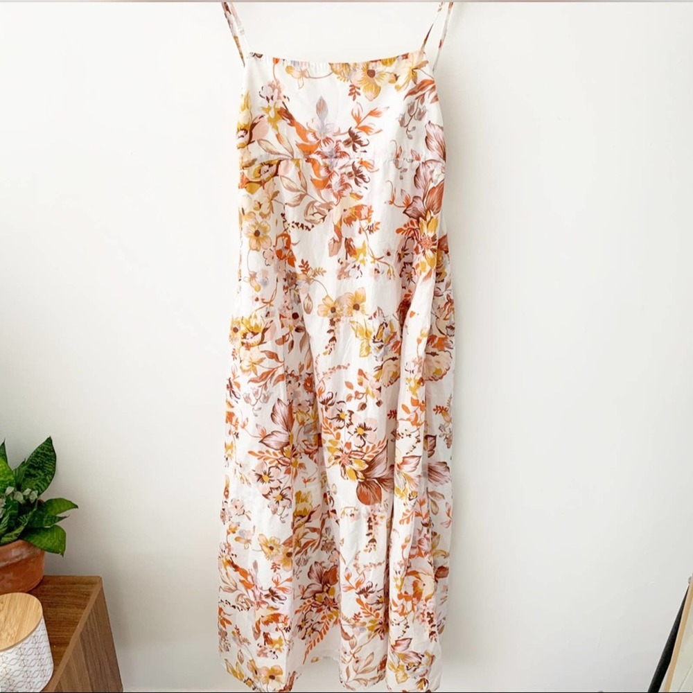 Bardot Floral Flow Tiered Maxi Dress Size S (US 6) - Picture 3 of 10